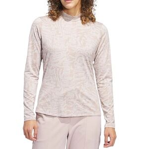 NWT Adidas Women's Ultimate365 Jacquard Mock Neck Golf Shirt | Size XS